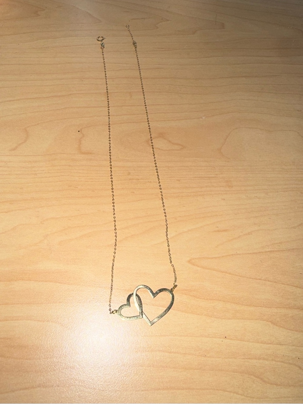 Kay Jewelers Gold Double Heart Necklace